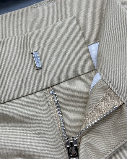 Gucci Cotton‑Twill Chino Shorts in Beige