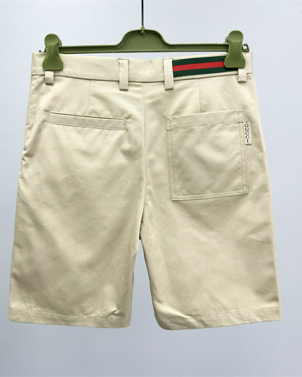 Gucci Cotton‑Twill Chino Shorts in Beige