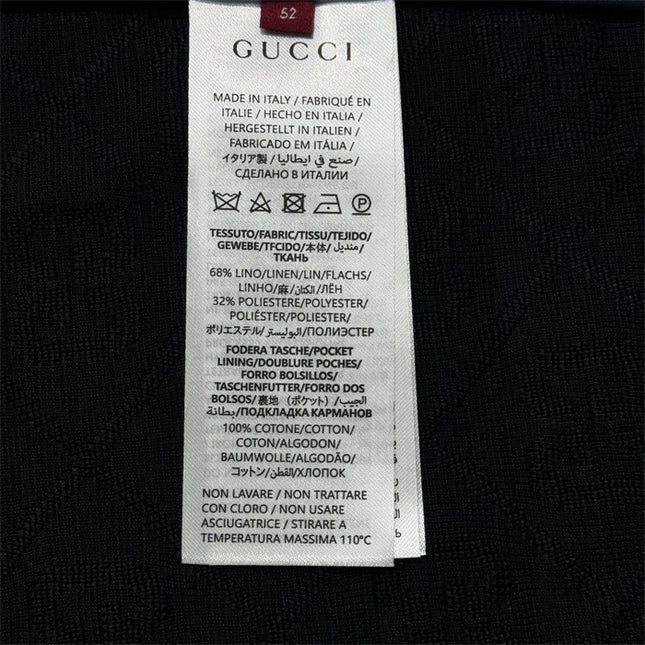 Gucci Diamond GG Knit Zip-Up Jacket – Black