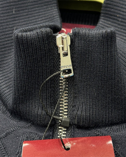 Gucci Diamond GG Knit Zip-Up Jacket – Black