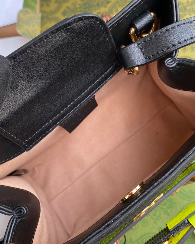 Gucci Diana Black Mini Tote Bag 655661