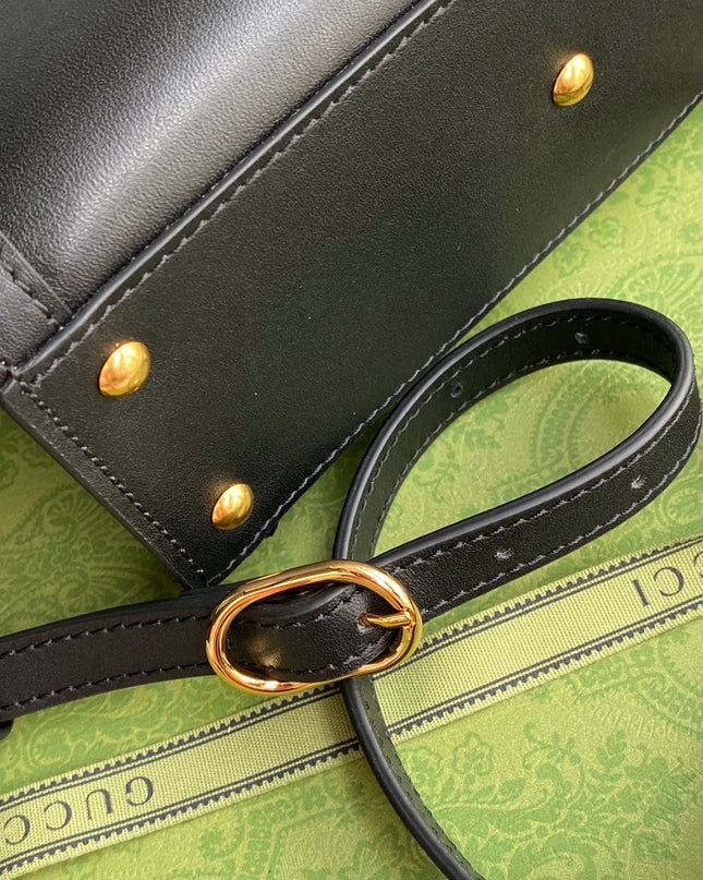 Gucci Diana Black Mini Tote Bag 655661