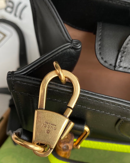 Gucci Diana Black Mini Tote Bag 655661