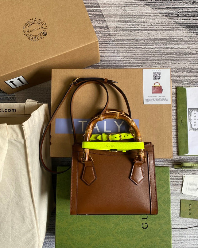 Gucci Diana Mini Tote Brown Bag 655661