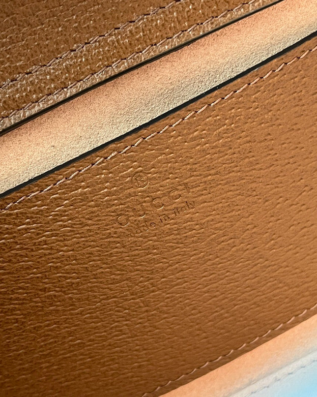Gucci Diana Small Brown Leather Tote Bag with Bamboo Handles