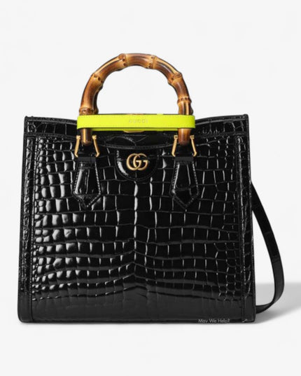 Gucci Diana Small Crocodile Tote Bag 660195