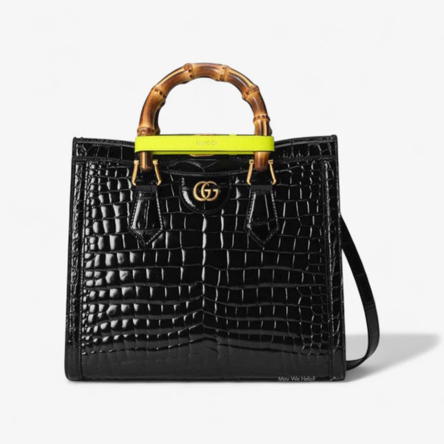 Gucci Diana Small Crocodile Tote Bag 660195