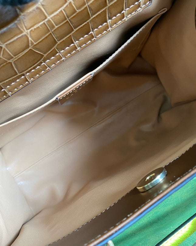 Gucci Diana Small Crocodile Tote Bag 660195