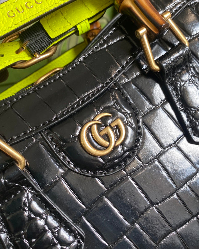 Gucci Diana Small Crocodile Tote Bag 660195