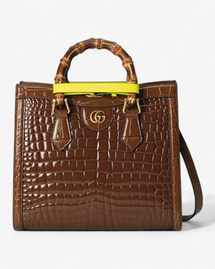 Gucci Diana Small Crocodile Tote Bag 660195