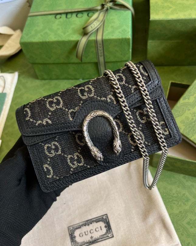 Gucci Dionysus Black Super Mini Bag 476432