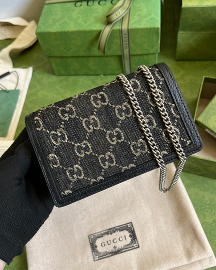 Gucci Dionysus Black Super Mini Bag 476432