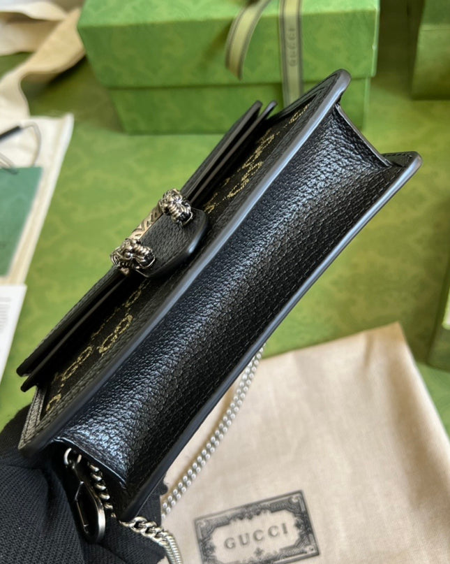 Gucci Dionysus Black Super Mini Bag 476432