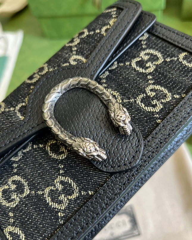 Gucci Dionysus Black Super Mini Bag 476432