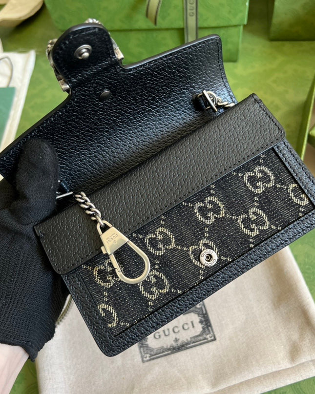 Gucci Dionysus Black Super Mini Bag 476432