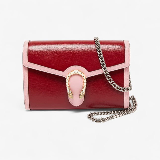 Gucci Dionysus Red With Pink Mini Chain Bag 401231