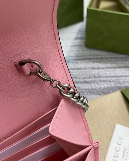 Gucci Dionysus Red With Pink Mini Chain Bag 401231