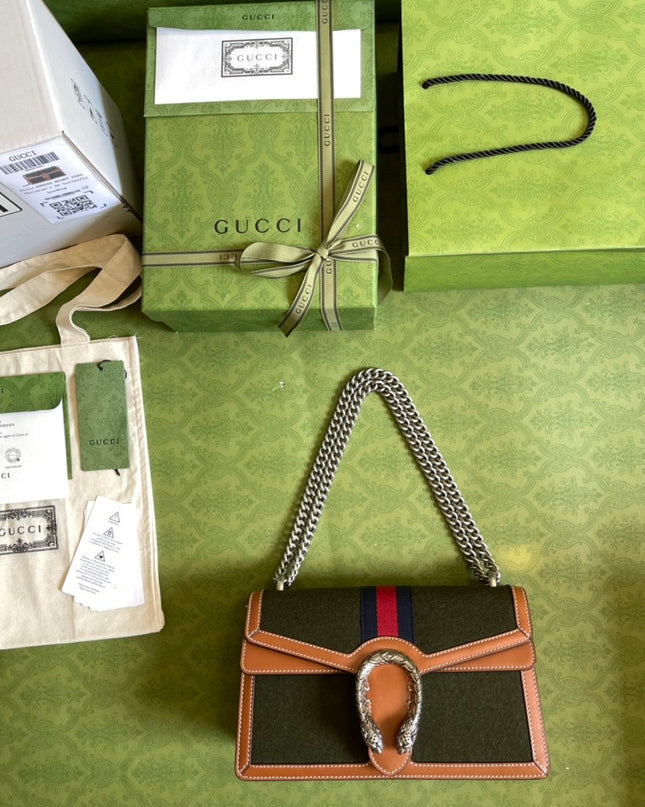 Gucci Dionysus Small Shoulder Leather Bag 400249