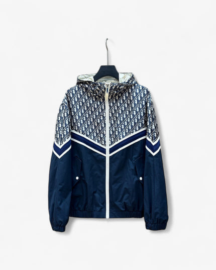 Gucci Dior Oblique Windbreaker Jacket – Navy/White