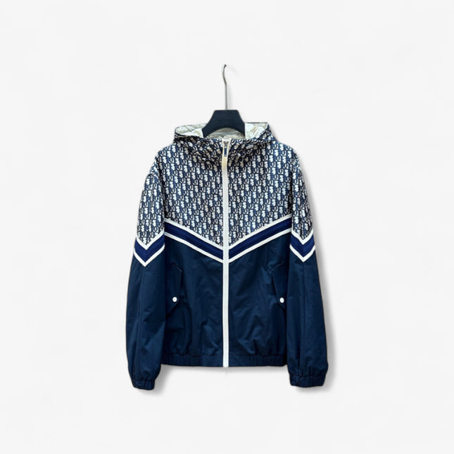 Gucci Dior Oblique Windbreaker Jacket – Navy/White