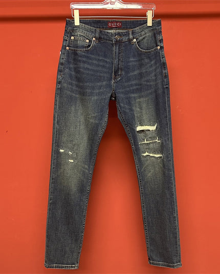 Gucci Distressed Vintage Wash Jeans Pants