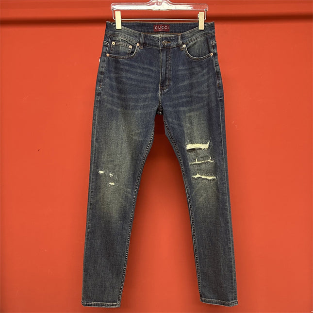 Gucci Distressed Vintage Wash Jeans Pants