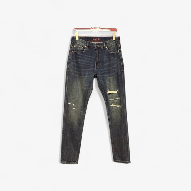 Gucci Distressed Vintage Wash Jeans Pants