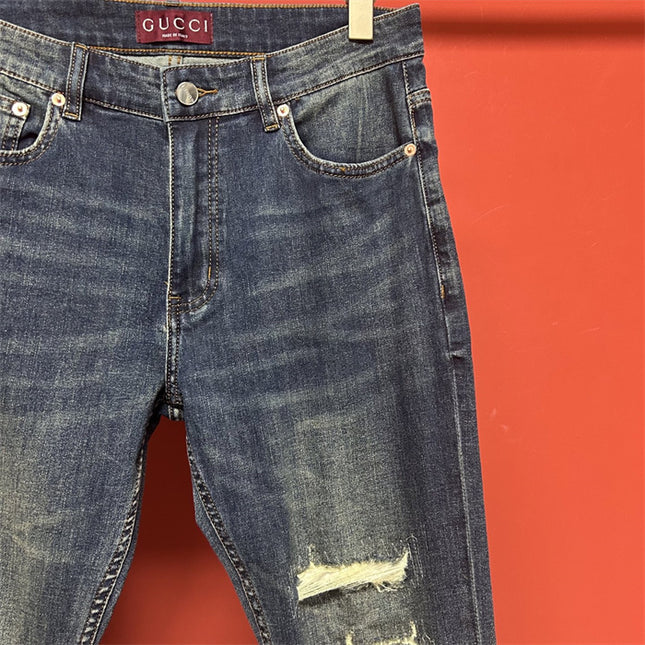 Gucci Distressed Vintage Wash Jeans Pants