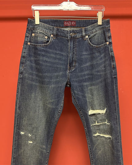 Gucci Distressed Vintage Wash Jeans Pants
