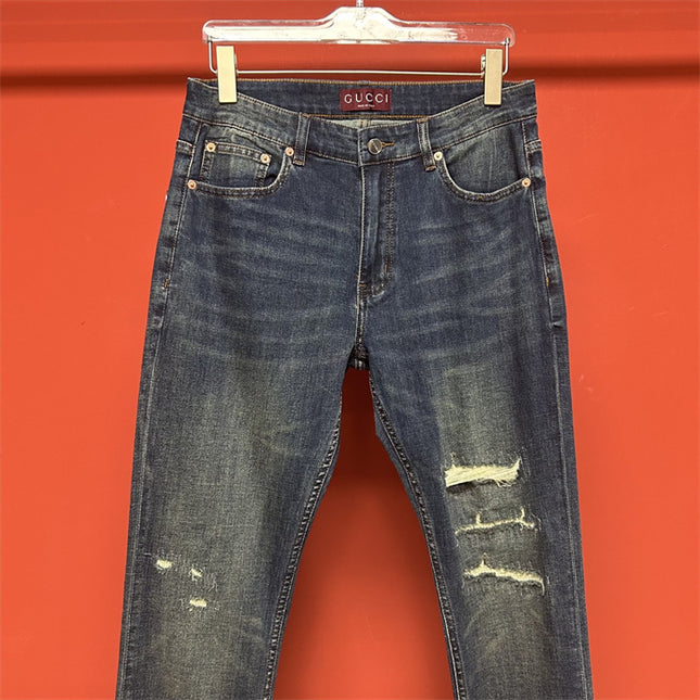 Gucci Distressed Vintage Wash Jeans Pants