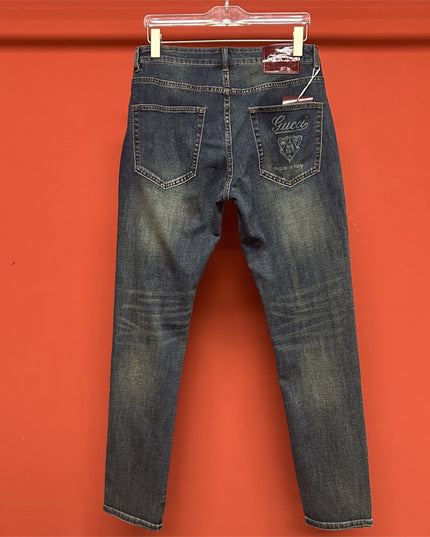 Gucci Distressed Vintage Wash Jeans Pants