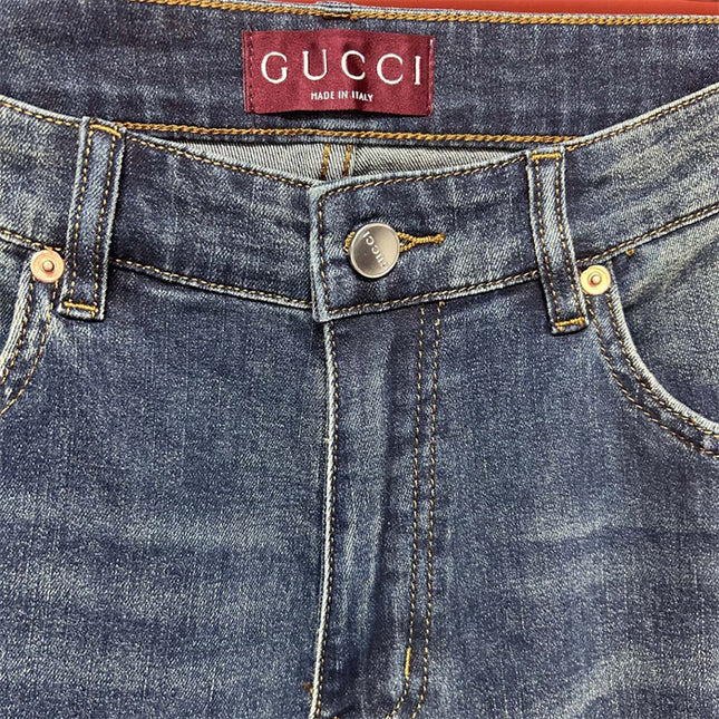 Gucci Distressed Vintage Wash Jeans Pants