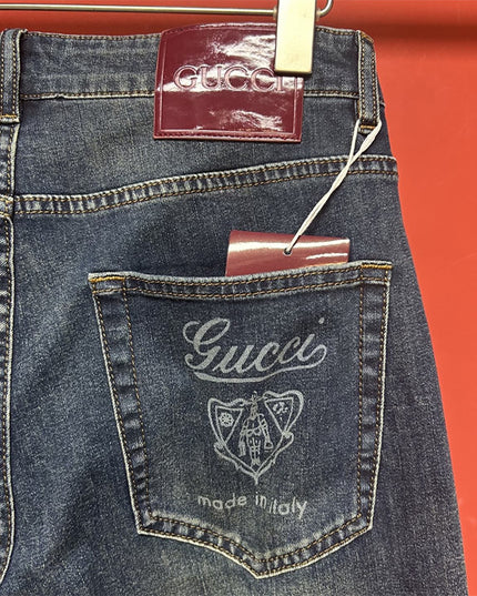 Gucci Distressed Vintage Wash Jeans Pants