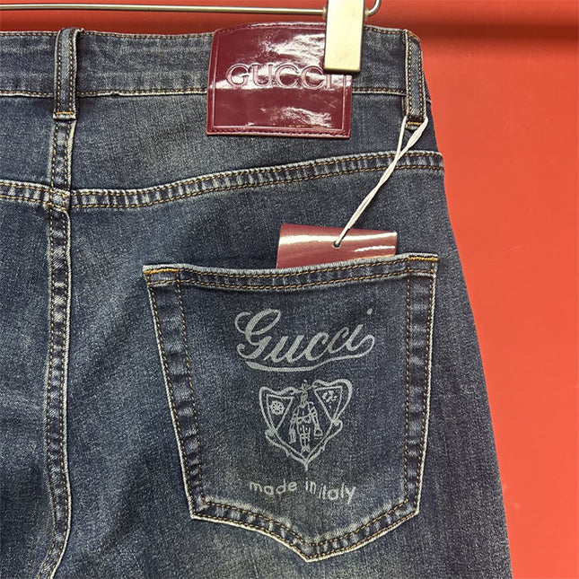Gucci Distressed Vintage Wash Jeans Pants