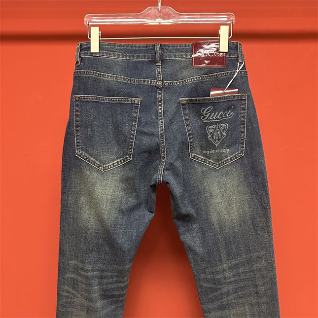 Gucci Distressed Vintage Wash Jeans Pants