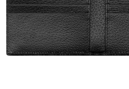 Gucci Double Black Boar-Effect Leather Bi-Fold Wallet