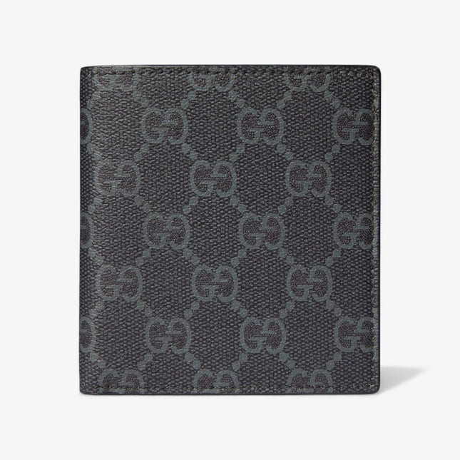 Gucci Emblem Black Monogram Bi-Fold Wallet