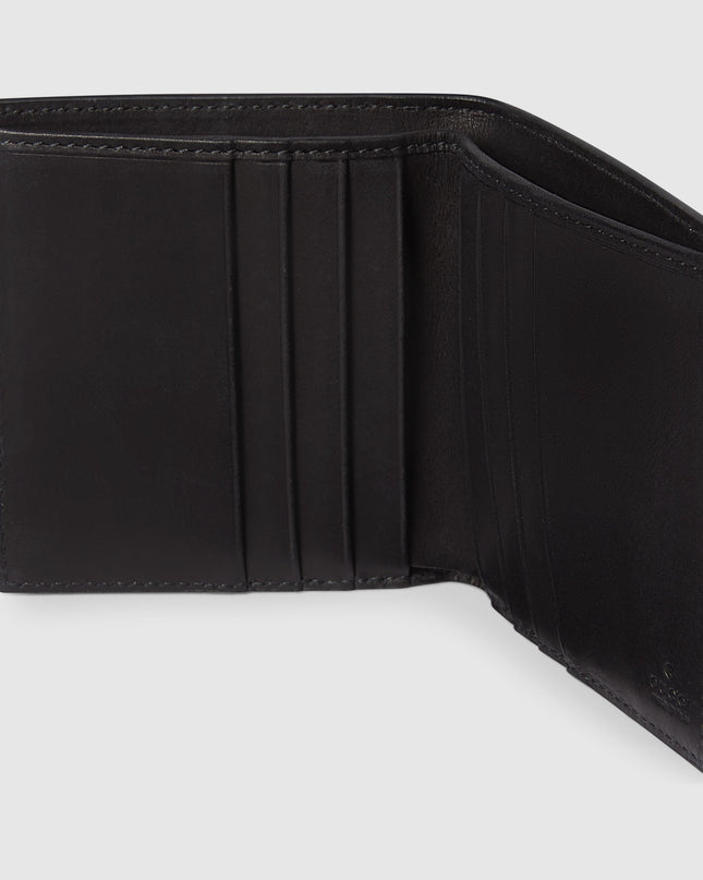 Gucci Emblem Black Monogram Bi-Fold Wallet