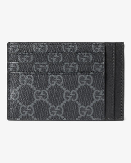 Gucci Emblem Black Monogram Card Case