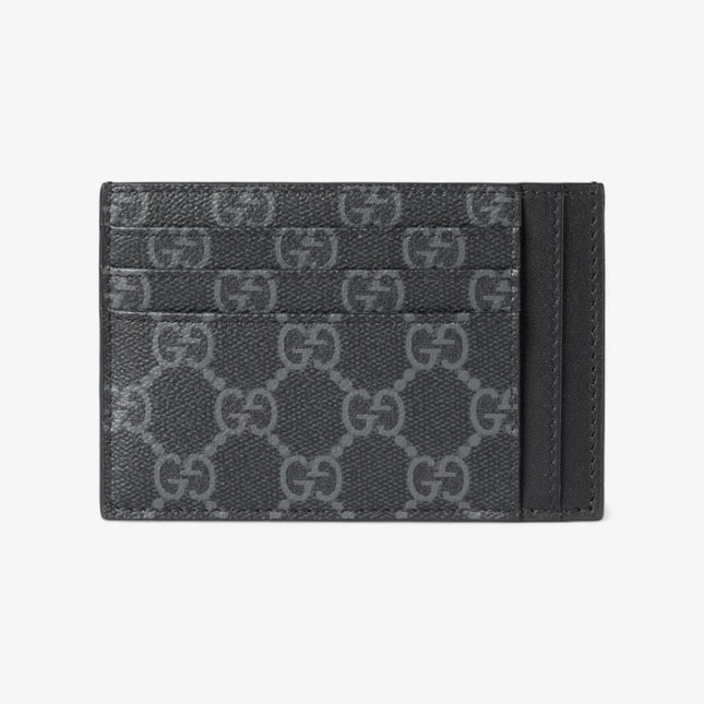 Gucci Emblem Black Monogram Card Case