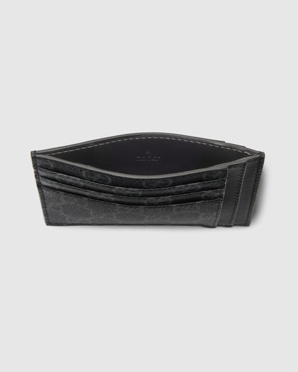 Gucci Emblem Black Monogram Card Case