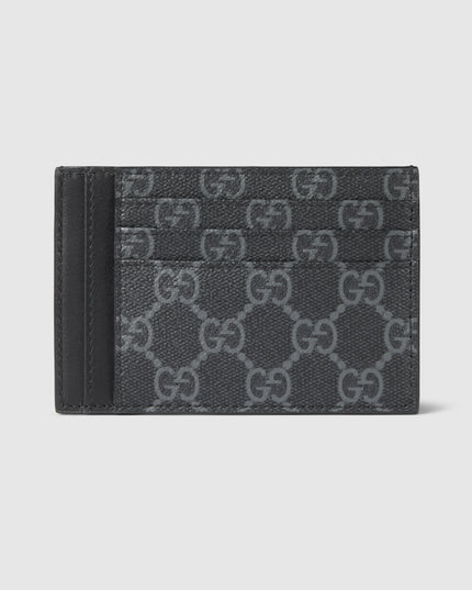 Gucci Emblem Black Monogram Card Case