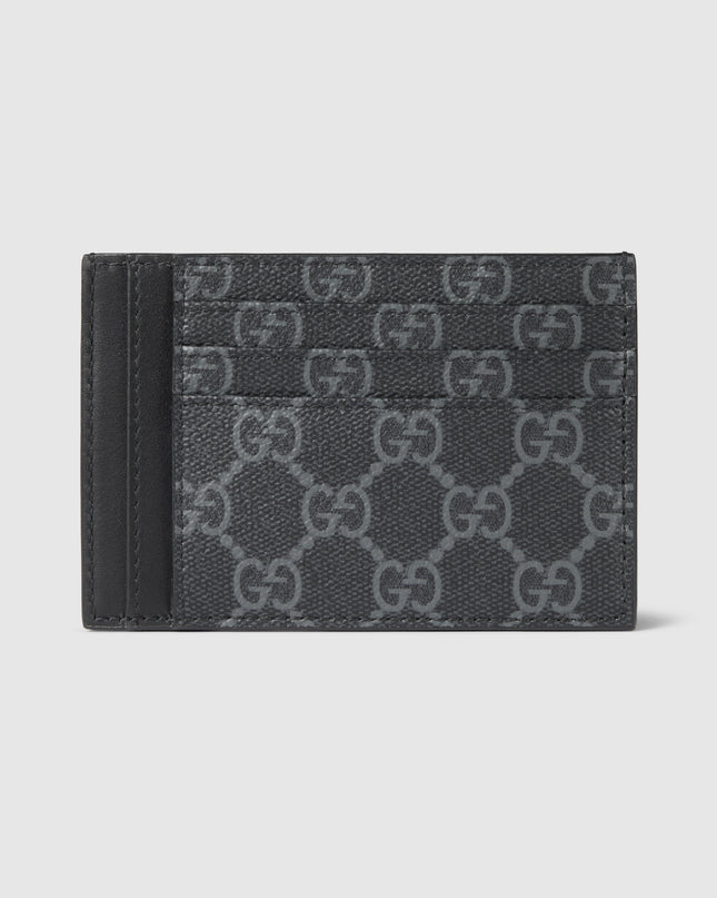Gucci Emblem Black Monogram Card Case