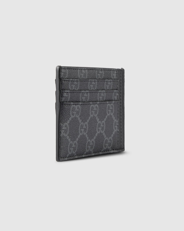 Gucci Emblem Black Monogram Card Case