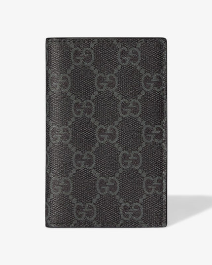 Gucci Emblem Black Monogram Long Card Case
