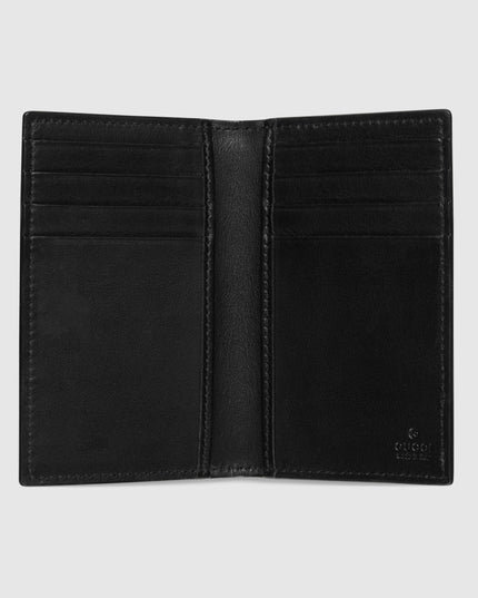 Gucci Emblem Black Monogram Long Card Case