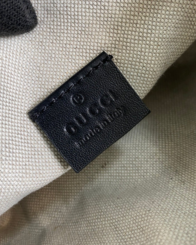 Gucci Embossed Belt Bag - Black