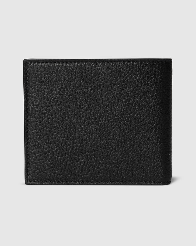 Gucci Embossed Black Grainy Leather Bi-Fold Wallet