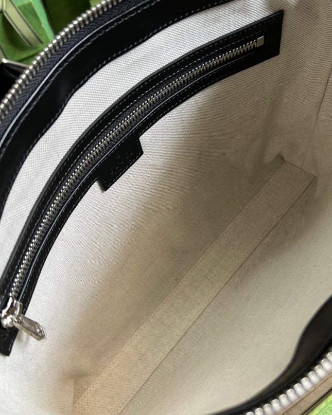 Gucci GG Embossed Leather Pouch Bag 696009 – Black