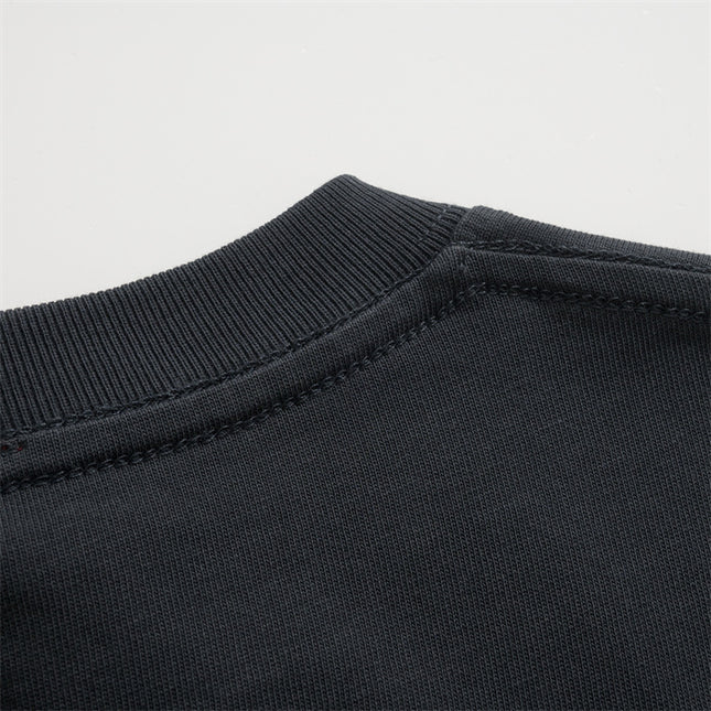 Gucci Embroidered Logo Cotton‑Jersey T‑Shirt in Black